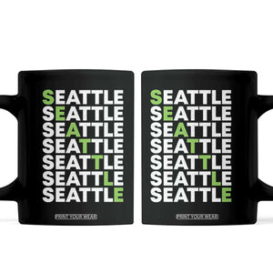 Vintage Seattle Coffee Mug Sports Lover Washington City TS10 Black Print Your Wear