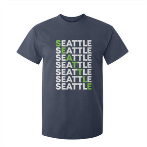 Vintage Seattle T Shirt For Kid Sports Lover Washington City TS10 Navy Print Your Wear