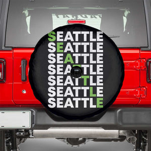 Vintage Seattle Spare Tire Cover Sports Lover Washington City TS10 Black Print Your Wear