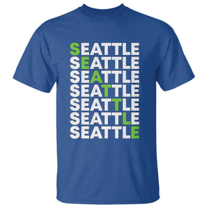 Vintage Seattle T Shirt Sports Lover Washington City TS10 Royal Blue Print Your Wear