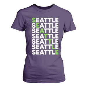 Vintage Seattle T Shirt For Women Sports Lover Washington City TS10 Purple Print Your Wear