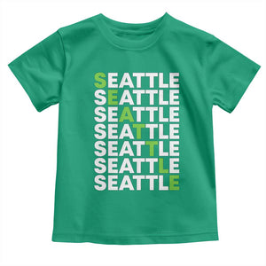Vintage Seattle Toddler T Shirt Sports Lover Washington City TS10 Irish Green Print Your Wear