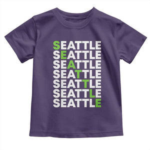 Vintage Seattle Toddler T Shirt Sports Lover Washington City TS10 Purple Print Your Wear
