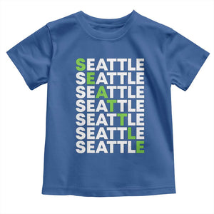 Vintage Seattle Toddler T Shirt Sports Lover Washington City TS10 Royal Blue Print Your Wear
