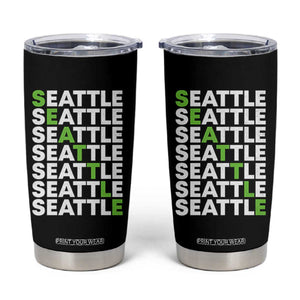 Vintage Seattle Tumbler Cup Sports Lover Washington City TS10 Black Print Your Wear