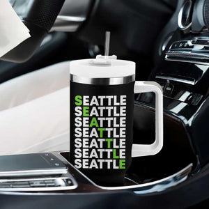 Vintage Seattle Tumbler With Handle Sports Lover Washington City TS10 Print Your Wear