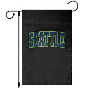 Vintage Seattle Garden Flag Classic Print Retro Varsity TS10 Black Print Your Wear
