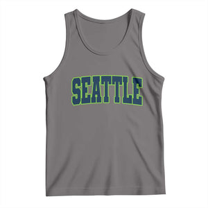 Vintage Seattle Tank Top Classic Print Retro Varsity TS10 Deep Heather Print Your Wear