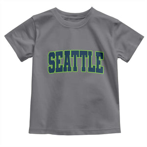 Vintage Seattle Toddler T Shirt Classic Print Retro Varsity TS10 Charcoal Print Your Wear