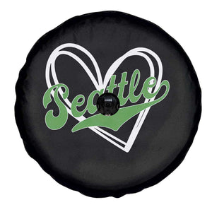 Vintage Seattle Spare Tire Cover Classic Print Retro Varsity Love Heart Graphic TS10 Print Your Wear