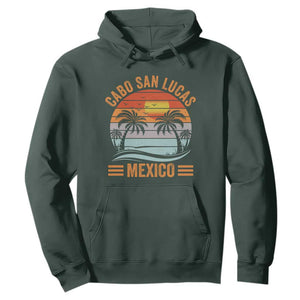 Cabo San Lucas Mexico Hoodie Beach Summer Vacation Family Trip Retro 70s TS10 Dark Forest Green Print Your Wear