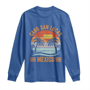 Cabo San Lucas Mexico Long Sleeve Shirt Beach Summer Vacation Family Trip Retro 70s TS10 Royal Blue Print Your Wear