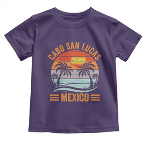 Cabo San Lucas Mexico Toddler T Shirt Beach Summer Vacation Family Trip Retro 70s TS10 Purple Print Your Wear