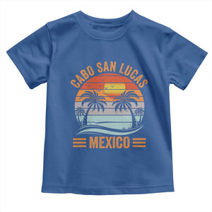 Cabo San Lucas Mexico Toddler T Shirt Beach Summer Vacation Family Trip Retro 70s TS10 Royal Blue Print Your Wear