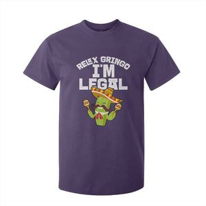 Funny Mexican Immigrant T Shirt For Kid Relax Gringo Im Legal Cinco De Mayo TS10 Purple Print Your Wear