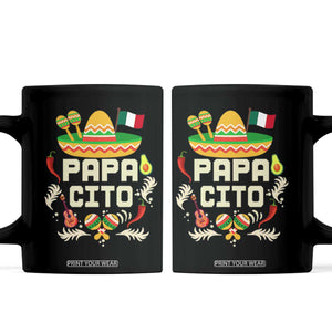 Mexican Dad Coffee Mug Papa Cito Latino Fathers Day Gift Mexican Pride TS10 Black Print Your Wear