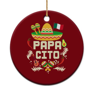 Mexican Dad Ceramic Ornament Papa Cito Latino Fathers Day Gift Mexican Pride TS10 1pc Red Print Your Wear
