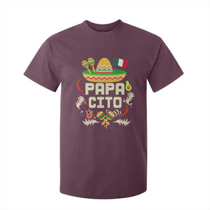 Mexican Dad T Shirt For Kid Papa Cito Latino Fathers Day Gift Mexican Pride TS10 Maroon Print Your Wear