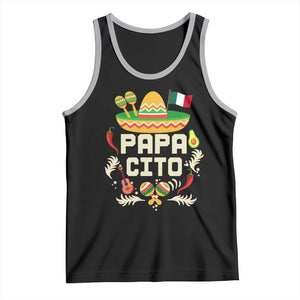 Mexican Dad Tank Top Papa Cito Latino Fathers Day Gift Mexican Pride TS10 Black Athletic Heather Print Your Wear