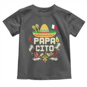 Mexican Dad Toddler T Shirt Papa Cito Latino Fathers Day Gift Mexican Pride TS10 Dark Heather Print Your Wear