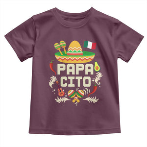 Mexican Dad Toddler T Shirt Papa Cito Latino Fathers Day Gift Mexican Pride TS10 Maroon Print Your Wear
