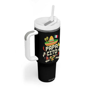 Mexican Dad Tumbler With Handle Papa Cito Latino Fathers Day Gift Mexican Pride TS10 Print Your Wear