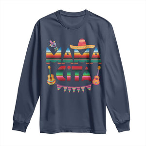 Mama Cita Long Sleeve Shirt Mexican Mom Latina Mothers Day Gift TS10 Navy Print Your Wear