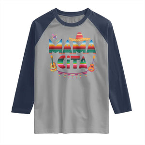 Mama Cita Raglan Shirt Mexican Mom Latina Mothers Day Gift TS10 Sport Gray Navy Print Your Wear