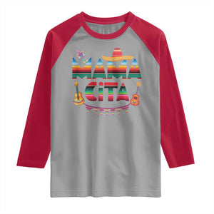 Mama Cita Raglan Shirt Mexican Mom Latina Mothers Day Gift TS10 Sport Gray Red Print Your Wear