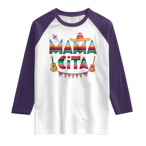Mama Cita Raglan Shirt Mexican Mom Latina Mothers Day Gift TS10 White Purple Print Your Wear