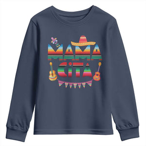 Mama Cita Youth Sweatshirt Mexican Mom Latina Mothers Day Gift TS10 Navy Print Your Wear