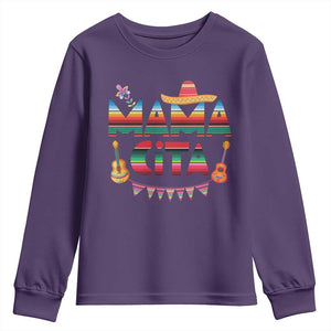 Mama Cita Youth Sweatshirt Mexican Mom Latina Mothers Day Gift TS10 Purple Print Your Wear