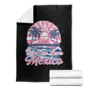 Cabo San Lucas Mexico Throw Blanket Vintage Retro Beach Summer Vacation Family Trip TS10 Black Print Your Wear
