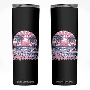 Cabo San Lucas Mexico Skinny Tumbler Vintage Retro Beach Summer Vacation Family Trip TS10 Black Print Your Wear
