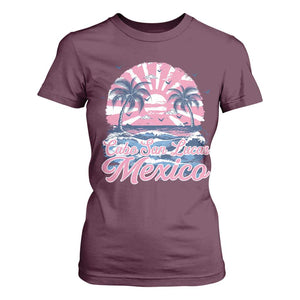 Cabo San Lucas Mexico T Shirt For Women Vintage Retro Beach Summer Vacation Family Trip TS10 Maroon Print Your Wear