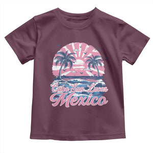 Cabo San Lucas Mexico Toddler T Shirt Vintage Retro Beach Summer Vacation Family Trip TS10 Maroon Print Your Wear
