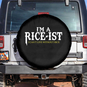 Rice Lover Spare Tire Cover Im a Rice-Ist Rice Asian Food Humor TS10 No hole Black Print Your Wear