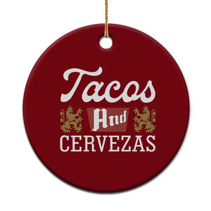 Tacos And Cervezas Ceramic Ornament Mexican Food Beer Humor TS10 1pc Red Print Your Wear