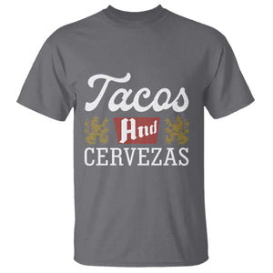 Tacos And Cervezas T Shirt Mexican Food Beer Humor TS10 Charcoal Print Your Wear