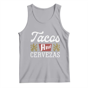 Tacos And Cervezas Tank Top Mexican Food Beer Humor TS10 Athletic Heather Print Your Wear