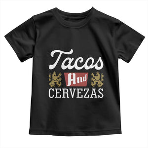 Tacos And Cervezas Toddler T Shirt Mexican Food Beer Humor TS10 Black Print Your Wear