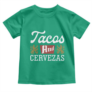 Tacos And Cervezas Toddler T Shirt Mexican Food Beer Humor TS10 Irish Green Print Your Wear