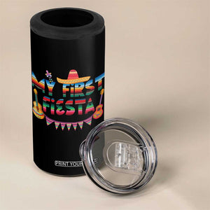 My First Fiesta 4 in 1 Can Cooler Tumbler Baby Cinco De Mayo Mexican Fiesta Outfit TS10 Print Your Wear