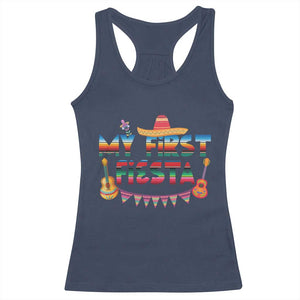 My First Fiesta Racerback Tank Top Baby Cinco De Mayo Mexican Fiesta Outfit TS10 Navy Print Your Wear