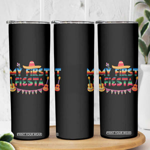My First Fiesta Skinny Tumbler Baby Cinco De Mayo Mexican Fiesta Outfit TS10 Print Your Wear