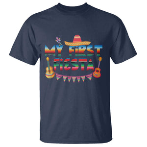 My First Fiesta T Shirt Baby Cinco De Mayo Mexican Fiesta Outfit TS10 Navy Print Your Wear