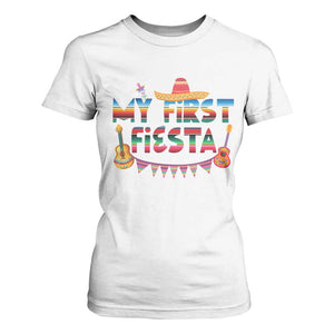 My First Fiesta T Shirt For Women Baby Cinco De Mayo Mexican Fiesta Outfit TS10 White Print Your Wear