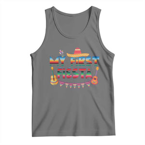 My First Fiesta Tank Top Baby Cinco De Mayo Mexican Fiesta Outfit TS10 Black Heather Print Your Wear