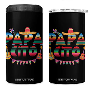 Papa Cito 4 in 1 Can Cooler Tumbler Mexican Dad Latino Fathers Day Gift TS10 One Size: 16 oz Black Print Your Wear