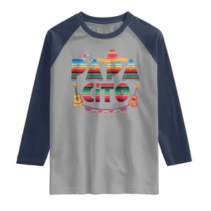 Papa Cito Raglan Shirt Mexican Dad Latino Fathers Day Gift TS10 Sport Gray Navy Print Your Wear